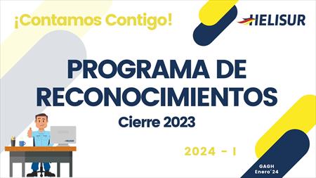 PROGRAMA DE RECONOCIMIENTOS 2024-I